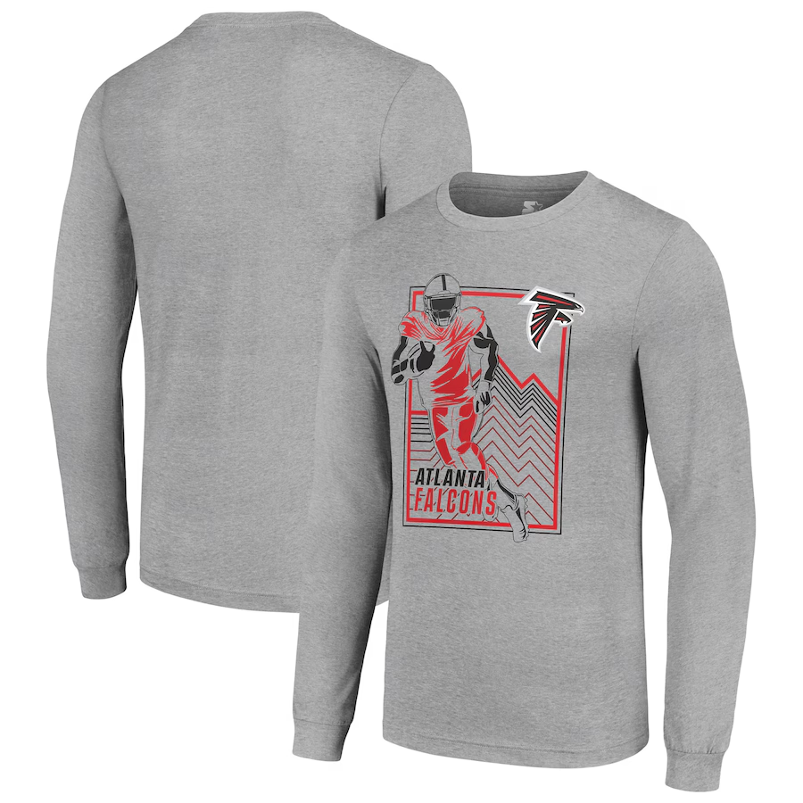 Men Atlanta Falcons grey 2024 NFL Long sleeve T Shirts->women nfl jersey->Women Jersey